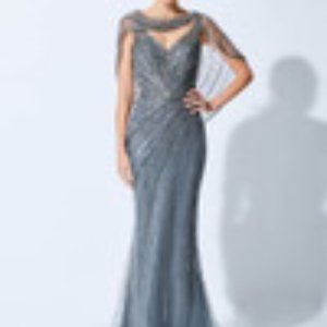 Ivonne D Exclusively for Mon Cheri 221D47 V-Neck with Wrap Dress